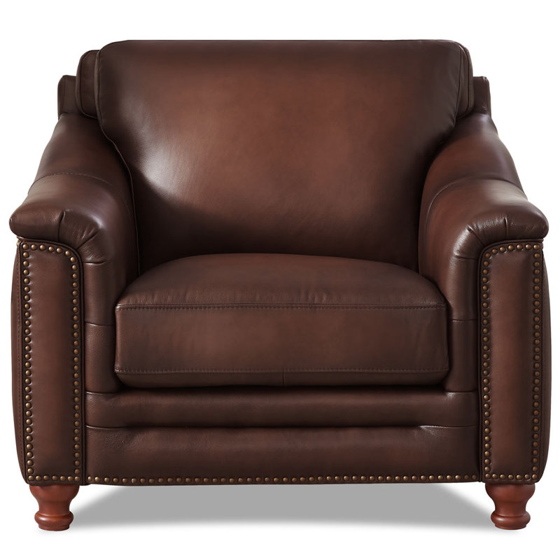HYDELINE Belfast Top Grain Leather Chair "& Reviews" | Wayfair